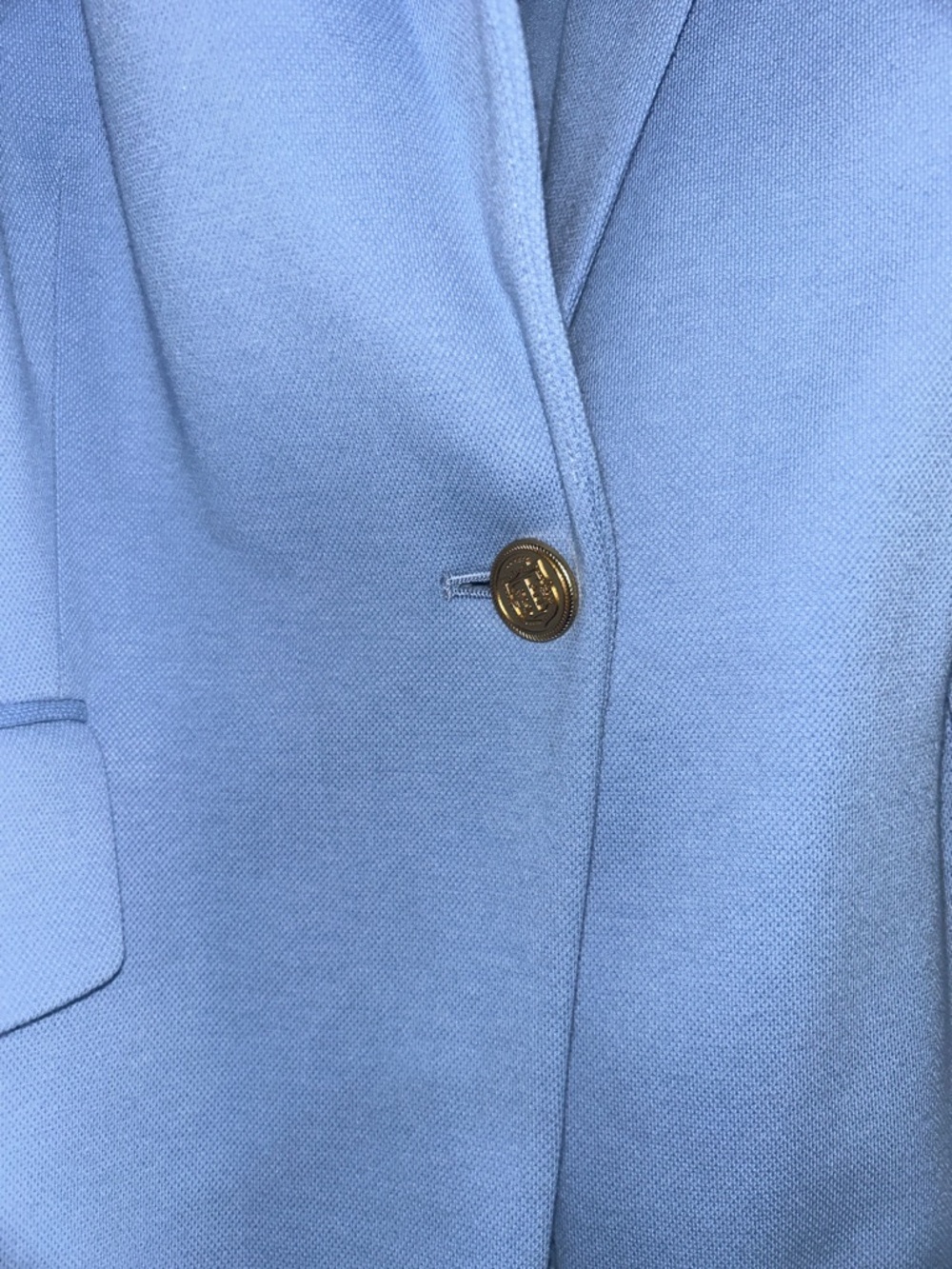 NWOT Talbots Powder Blue Single-Button Blazer - Picture 2 of 7